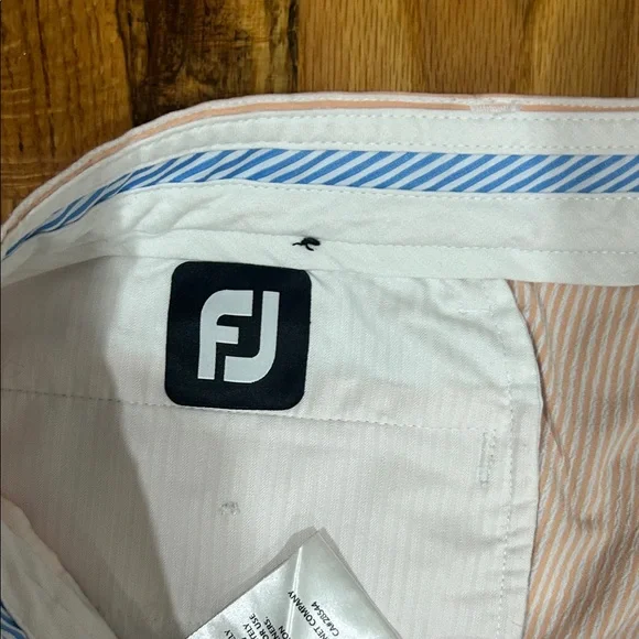 FootJoy Men's Flat Front Shorts - Light Pink - Picture 2 of 5